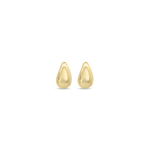 Gold raindrop earrings - 14K gold weighing 3.49 grams