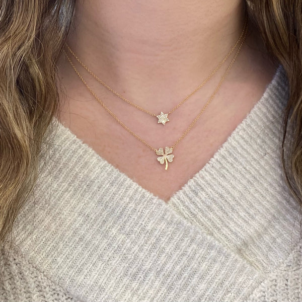 Pave Diamond Star of David Pendant Necklace Nuha Jewelers
