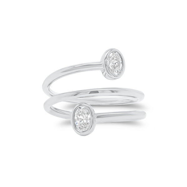 Tiffany & Co. Rose Gold Diamond Elsa Peretti Ring | Rich Diamonds
