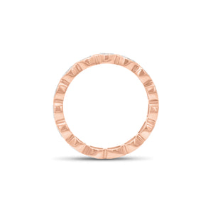 Bezel-set oval diamond eternity ring - 14K gold weighing 1.97 grams
- 15 oval-shaped diamonds weighing 1.20 carats