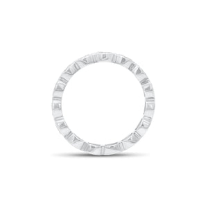 Bezel-set oval diamond eternity ring - 14K gold weighing 1.97 grams
- 15 oval-shaped diamonds weighing 1.20 carats