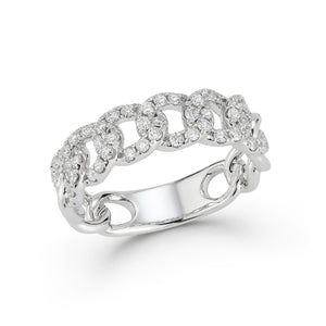 Diamond Curb Link Ring