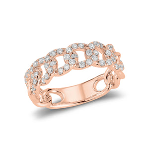 Diamond Curb Link Ring