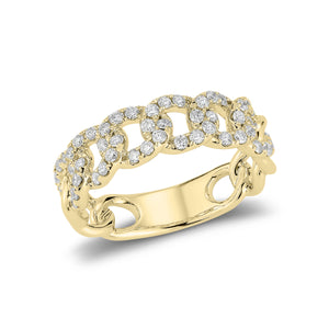 Diamond Curb Link Ring