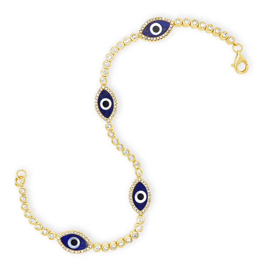 Diamond Flower Fashion Bracelet - Nuha Jewelers