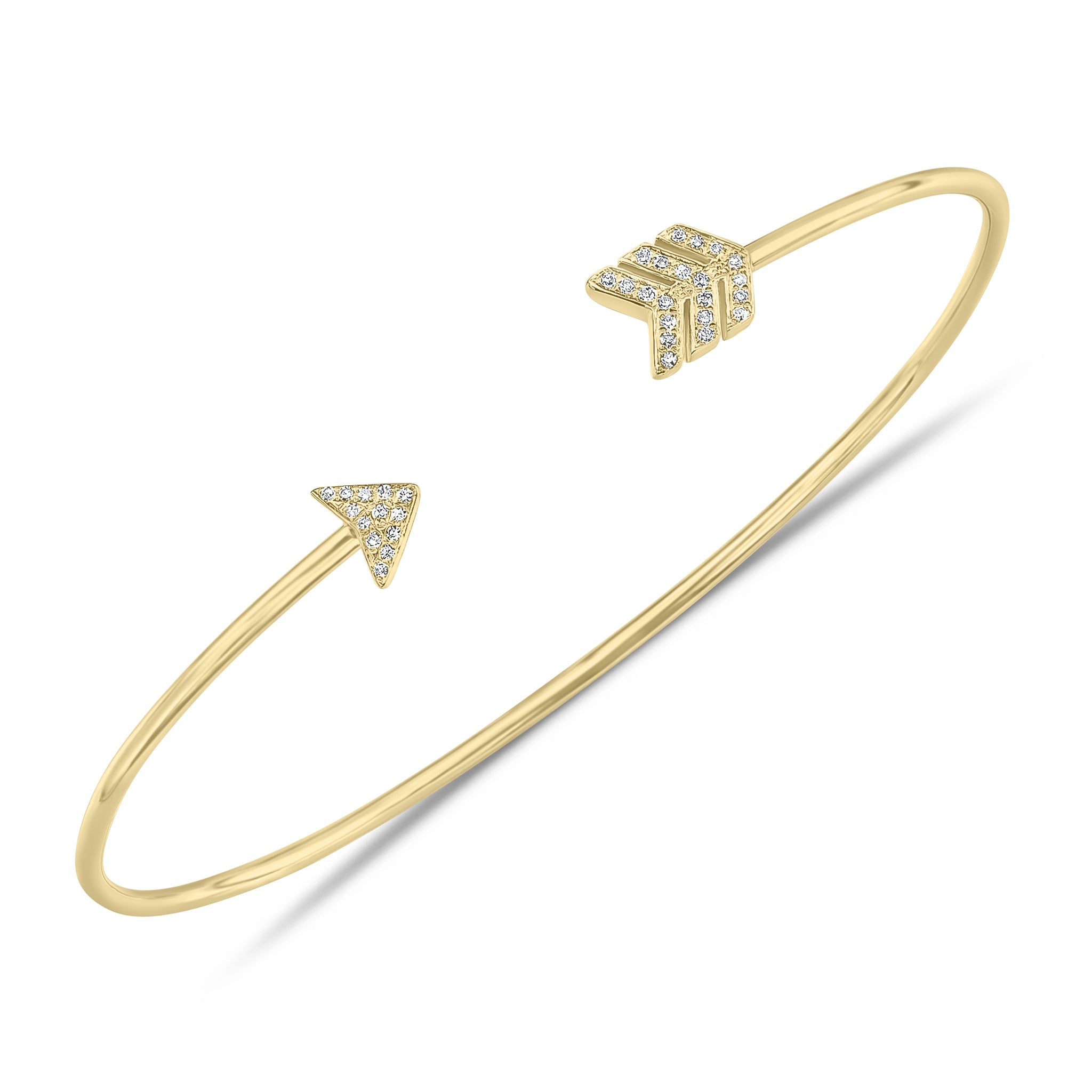 14k Tri-Color Gold Fall in Love Canadian Diamond Bracelet