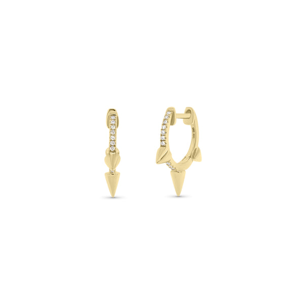 9Ct Gold Spike Cartilage Stud - ES972 – Delan Jewellery