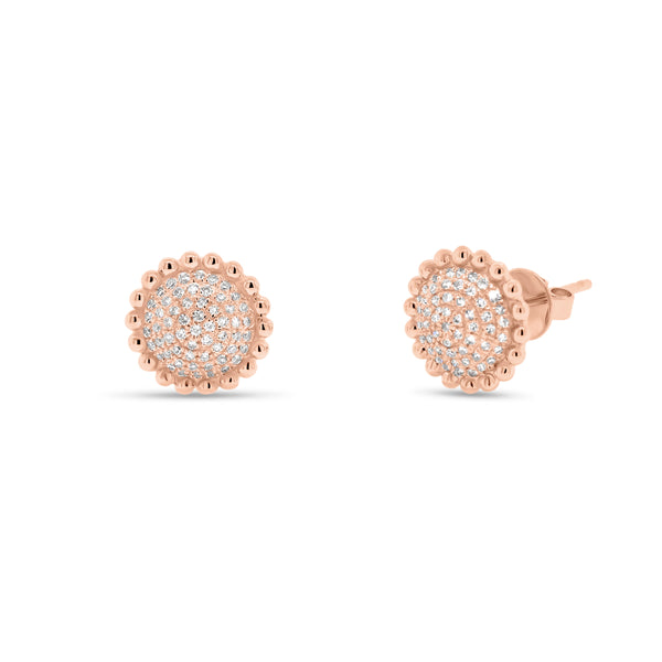 Natural Pink Diamond Stud Earrings - Macintyres of Edinburgh