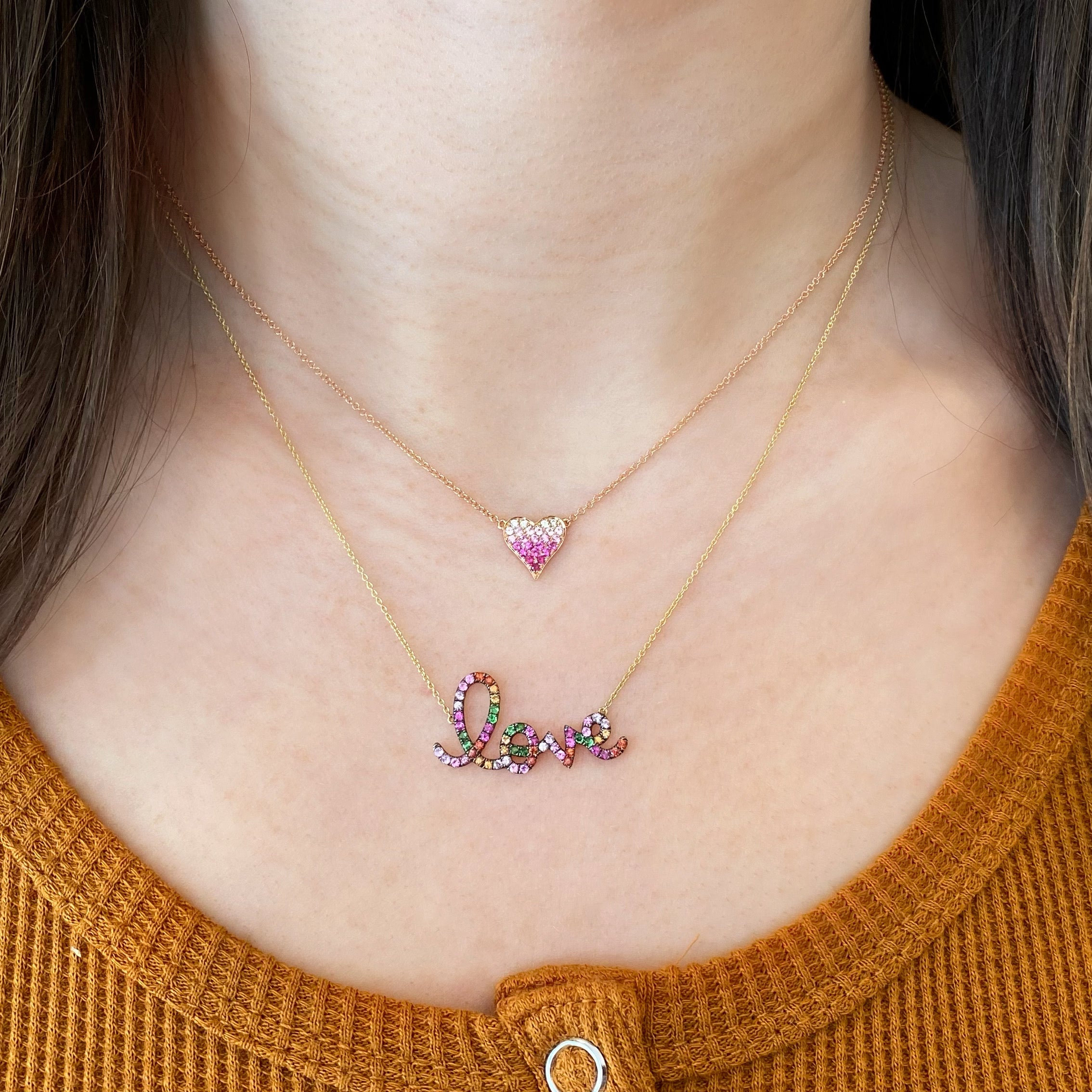 Pink Sapphire And Diamond Necklace - Minichiello Jewellers