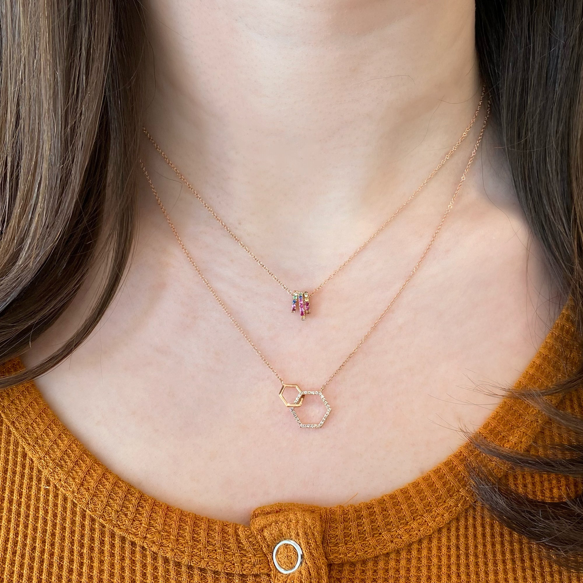 Gold Heart Necklace with Thin Chain – Gazza Ladra Fine Jewelry