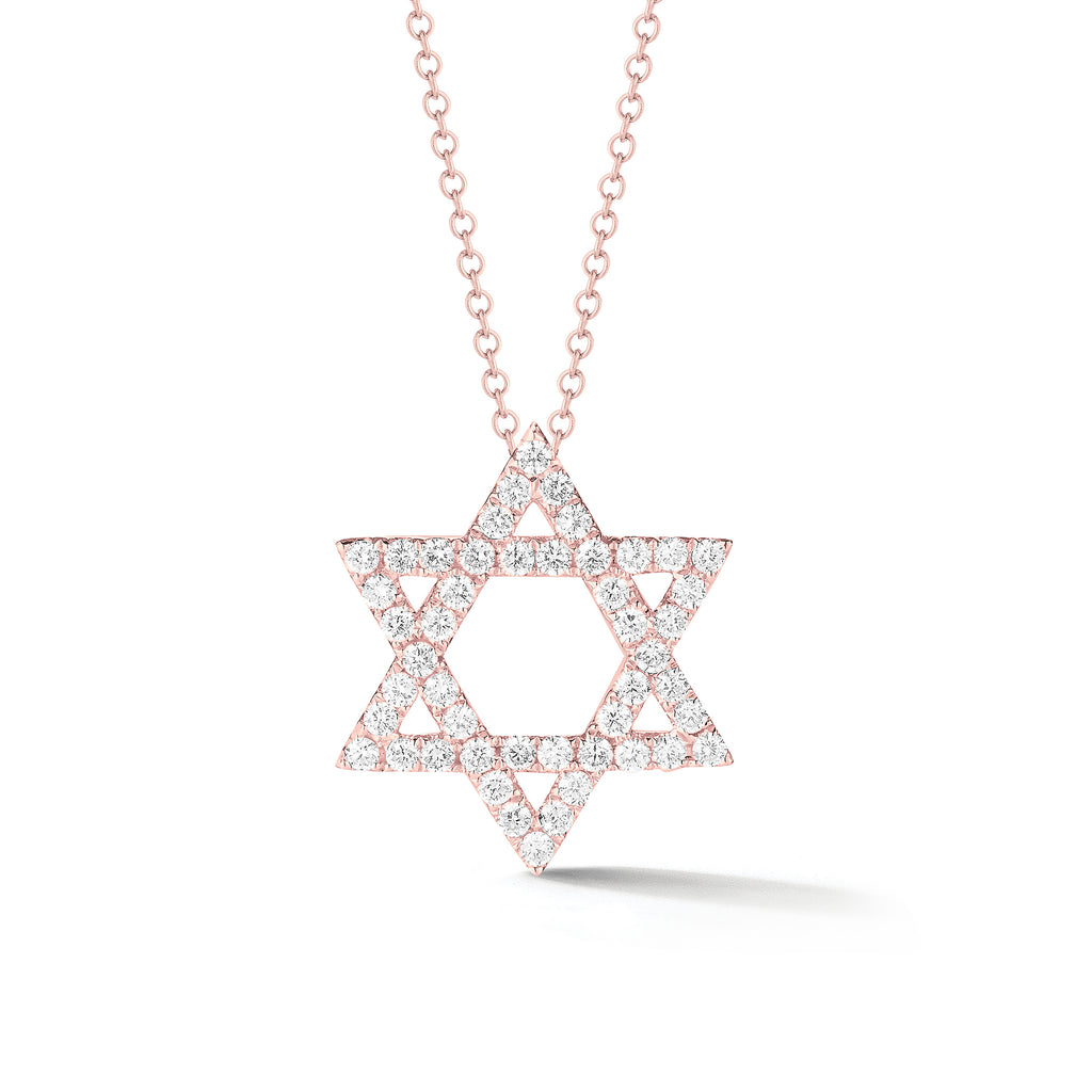 Diamond Large Star of David Pendant Necklace Nuha Jewelers