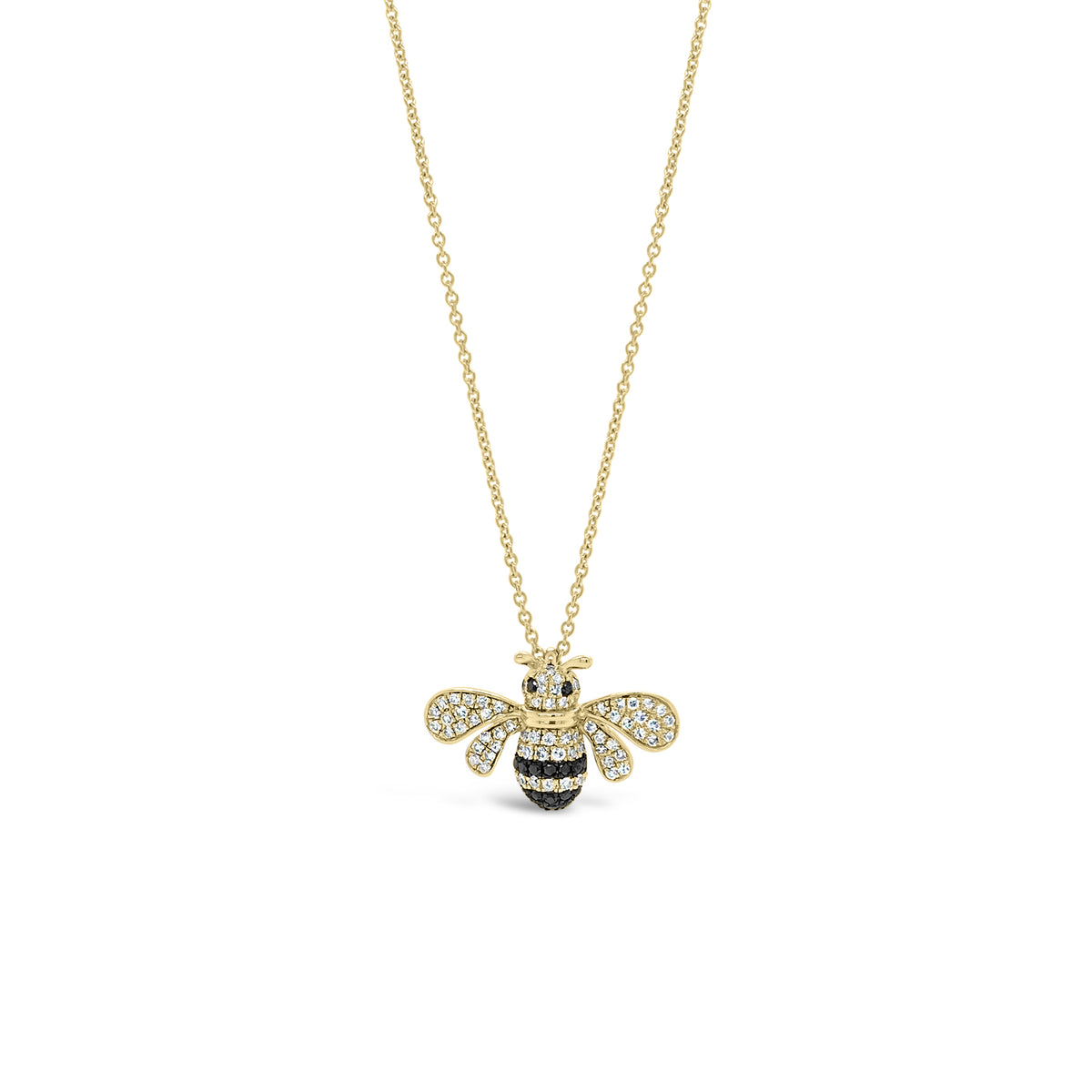 Diamond bumble bee pendant outlet