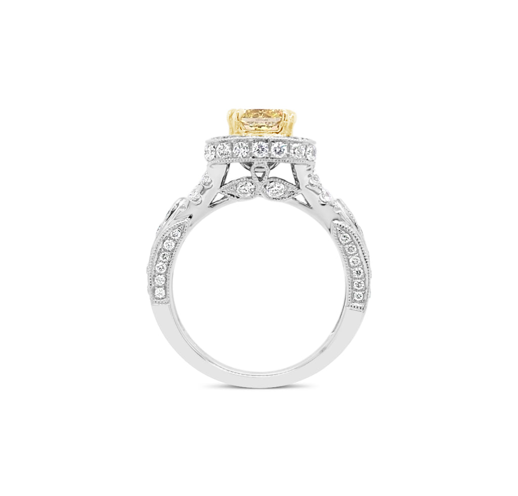 Intricate engagement clearance ring settings