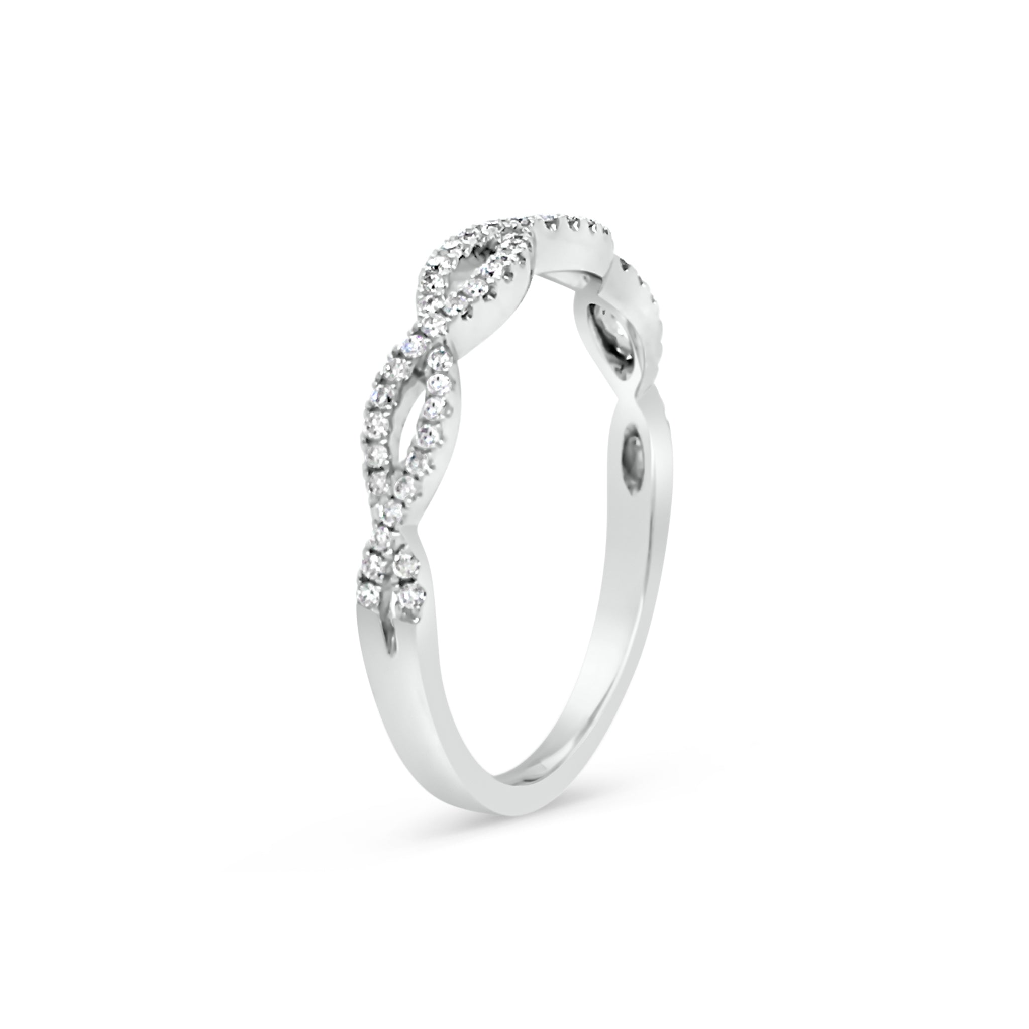 DY Infinity Alternating Diamond Band Ring in Platinum, 3.3mm | David Yurman