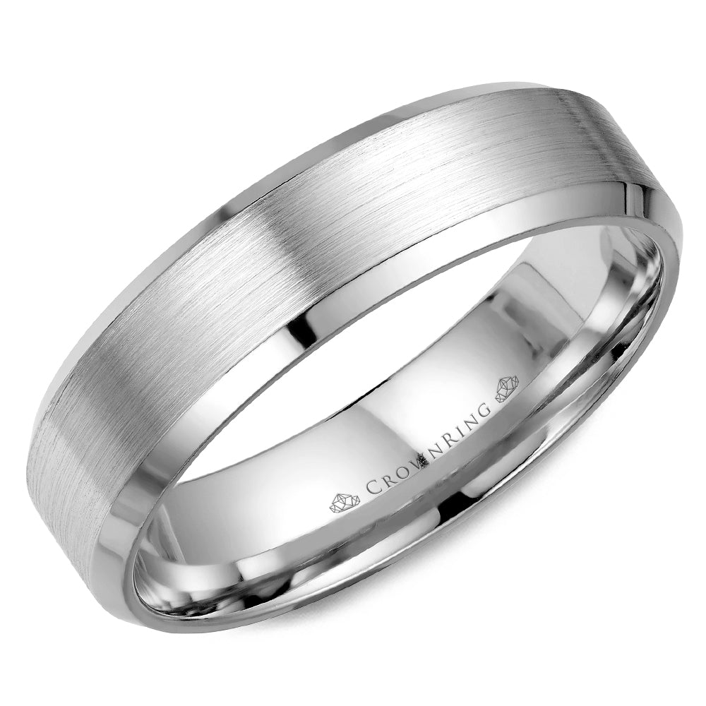 Silver High Polish Tungsten Ring - 6mm - High Polish - Mens Band, 9 / Tungsten Carbide / High Polish Gray